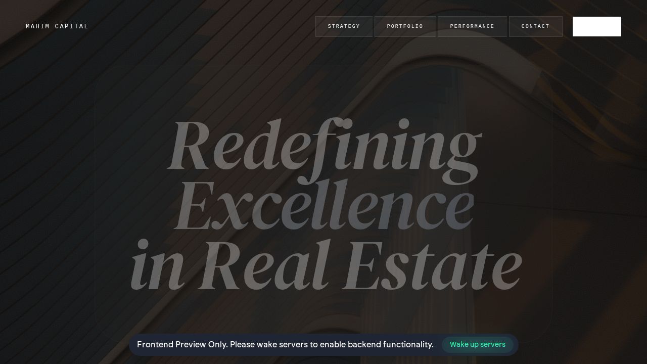 Real Estate Investment Firm - website designed and developed by Buffetism, web development company India